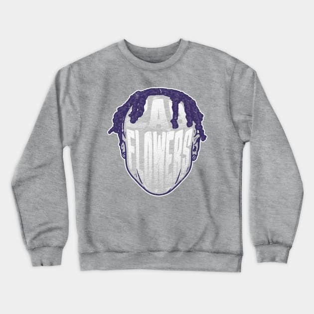 Zay Flowers Baltimore Player Silhouette Crewneck Sweatshirt by danlintonpro